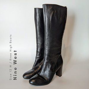 Nine West Block Heel Knee High Boots